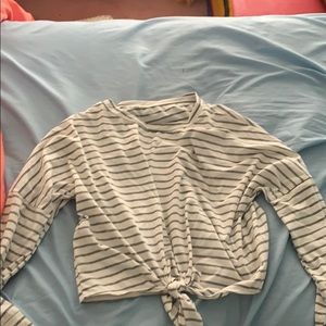 Striped long sleeve shirt